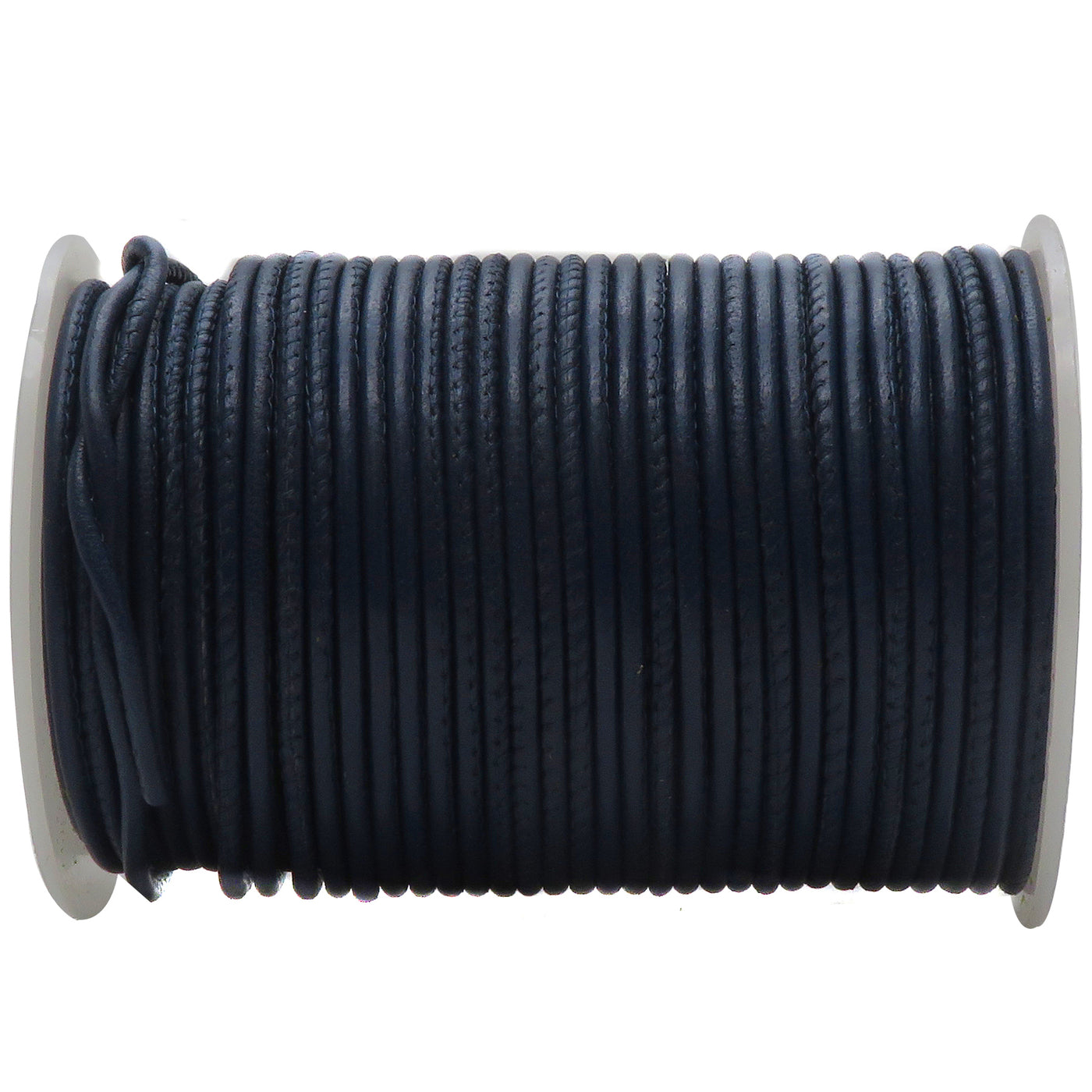 esnado gesäumte Lederschnur – 2,5 mm - Navy