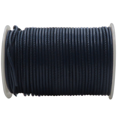 esnado gesäumte Lederschnur – 2,5 mm - Navy