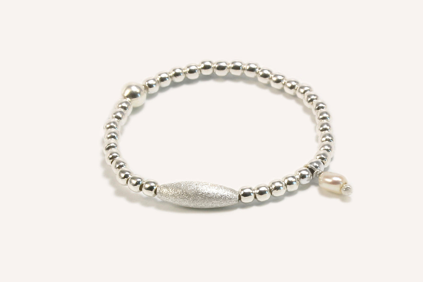 Anhänger aus 925 SILBER, Mini, Süßwasserperle barock