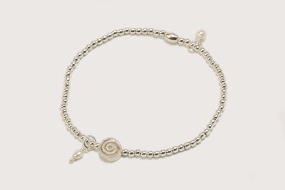 Anhänger aus 925 SILBER, Mini, Süßwasserperle barock