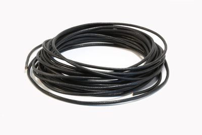 Lederband rund, natur, matt, Ø 4 mm, 1 m, Echt Leder