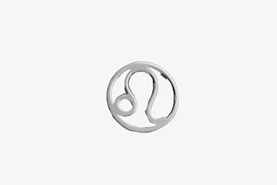 Sternzeichen Anhänger, Verbinder, Rund, 10 mm, 925 Silber