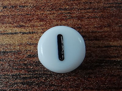 Buchstabenperlen, von A bis Z, Rund, weiß