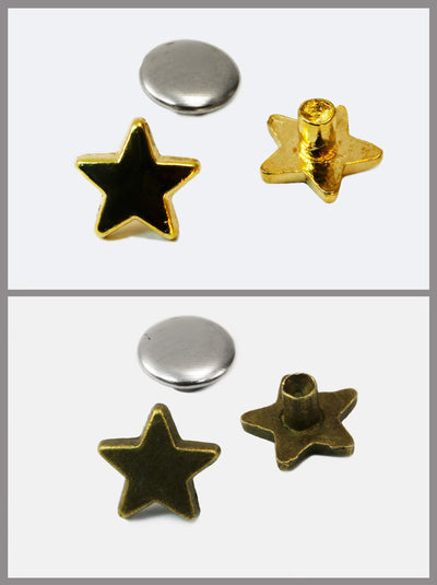 Zierniete Stern, mini, 9 mm