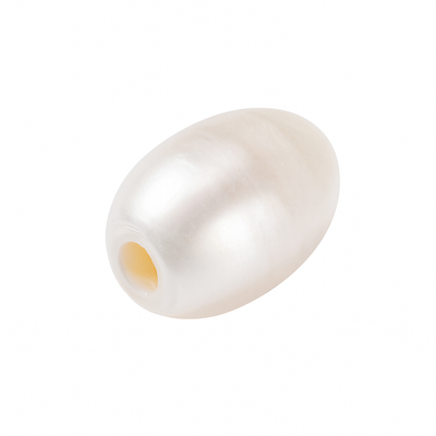 Süßwasserperlen – Reisform, Muschelfarbe, 7–10 mm, 10 Stück