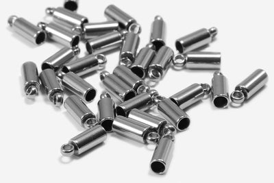 Endkappen für 2 mm Bänder, Edelstahl