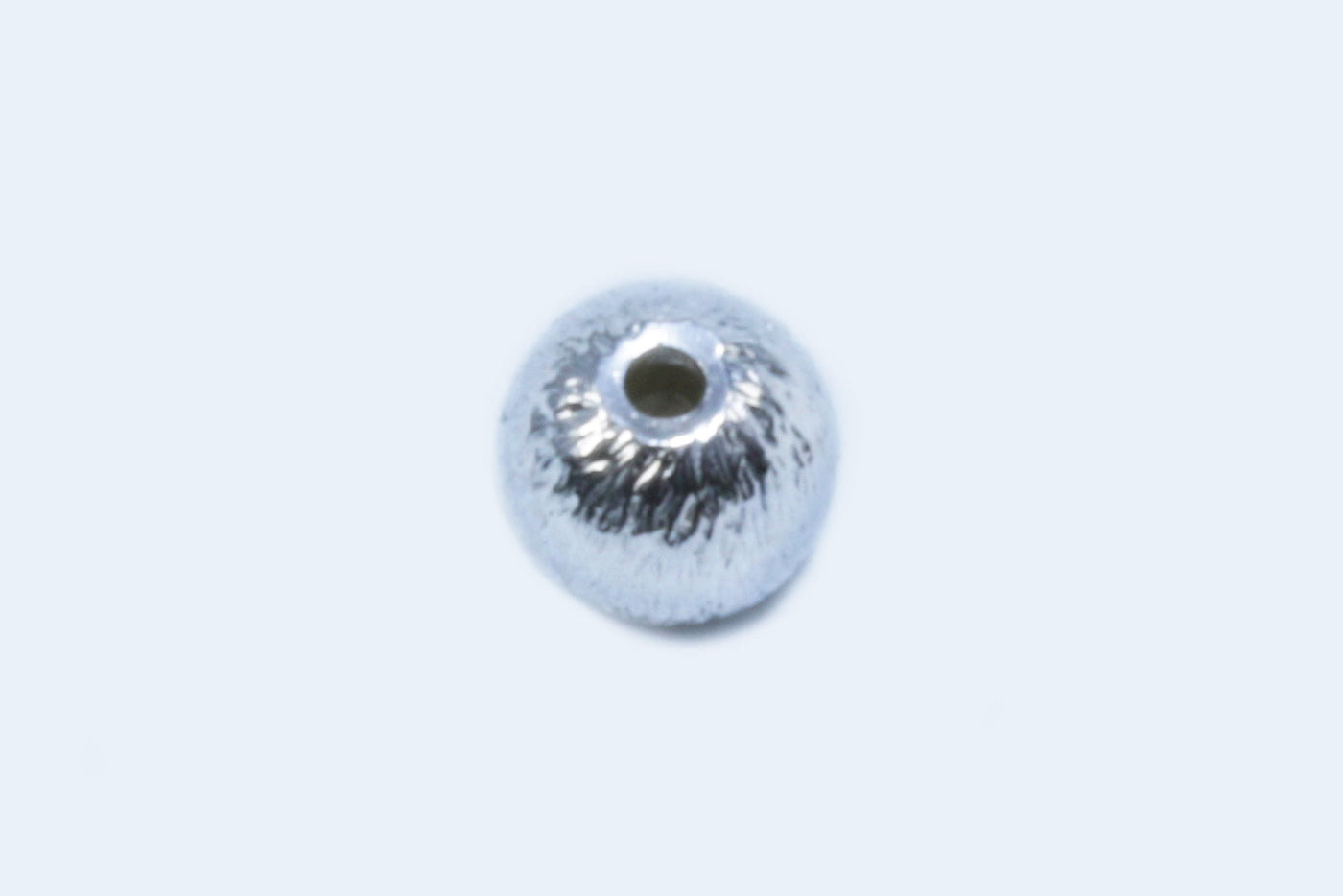 Perlen aus 925 Silber, Ø 4 mm, gebürstet
