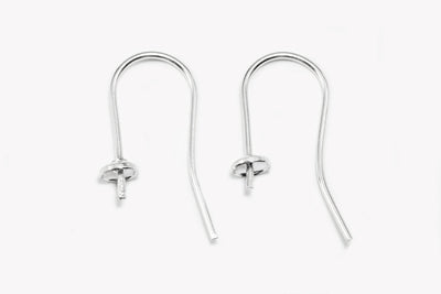 Ohrhaken aus 925 SILBER, zum Einkleben, 21 mm
