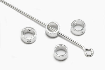 Zwischenperlen aus 925 SILBER, 5 x 5 x 2,5 mm, Kreis