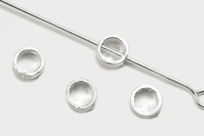 Zwischenperlen aus 925 SILBER, 5 x 5 x 2,5 mm, Kreis