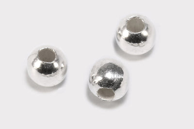 Perlen aus 925 Silber, Ø 4 mm, glatt