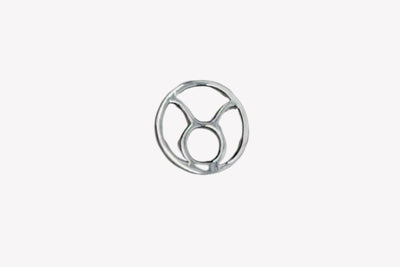 Sternzeichen Anhänger, Verbinder, Rund, 10 mm, 925 Silber