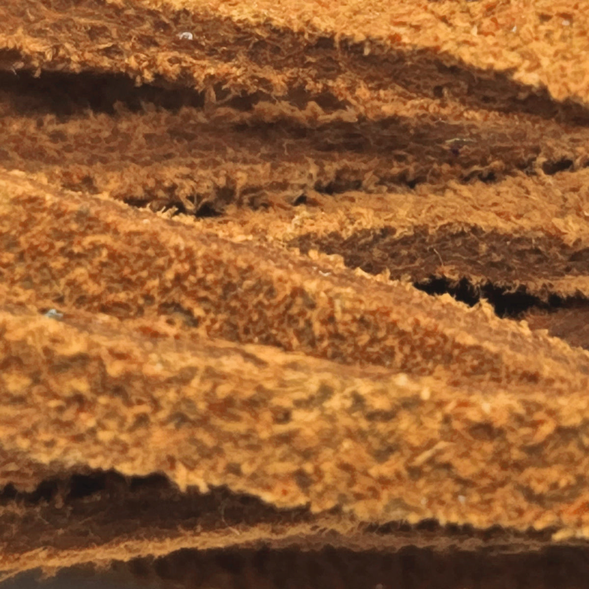 esnado Lederband Wildleder Flach 3 x 1,5 mm - Curry