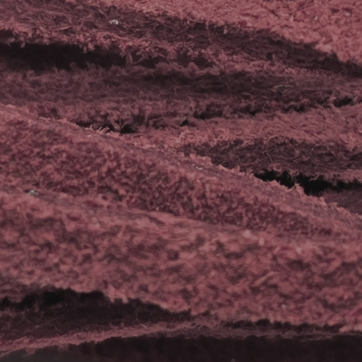 esnado Lederband Wildleder Flach 3 x 1,5 mm - Weinrot