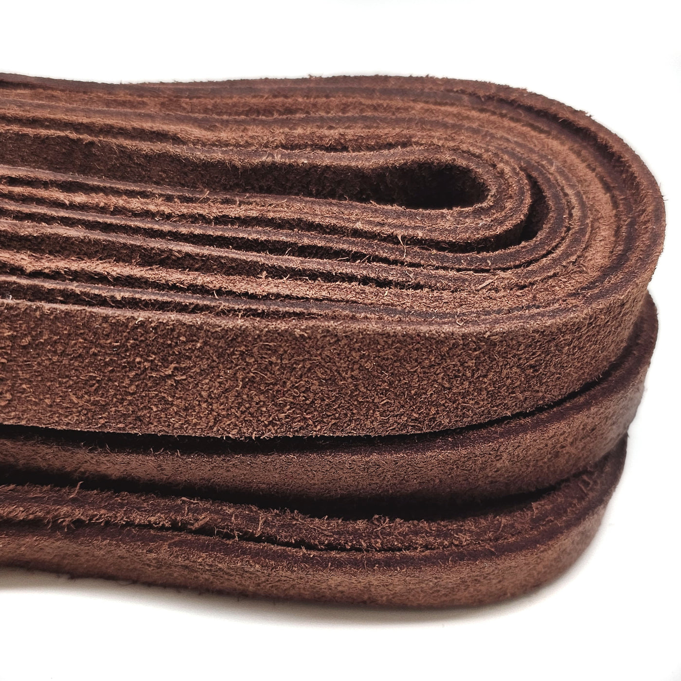 esnado Wildlederband flach, 15 mm x 2,5 mm - Hellbraun