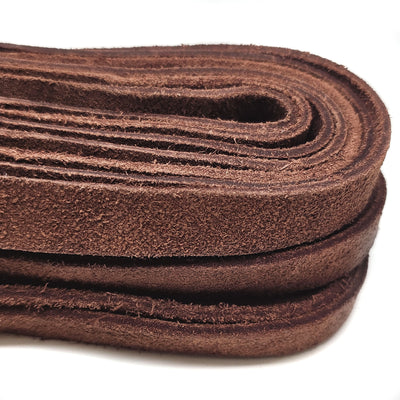 esnado Wildlederband flach, 15 mm x 2,5 mm - Hellbraun