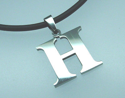 Anhänger Buchstabe, Edelstahl, Höhe 35 mm, ohne Kette