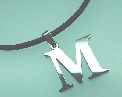 Anhänger Buchstabe, Edelstahl, Höhe 35 mm, ohne Kette