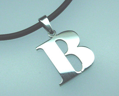 Anhänger Buchstabe, Edelstahl, Höhe 35 mm, ohne Kette