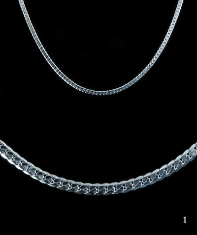 Schlangenkette, 50 cm, mit Verschluss, Edelstahl
