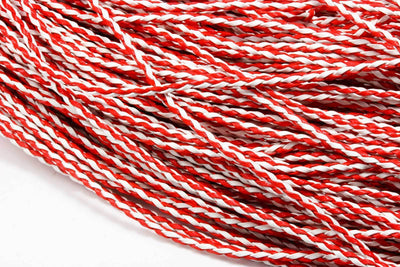 Kunstlederband geflochten, Ø 3 mm, 1 m