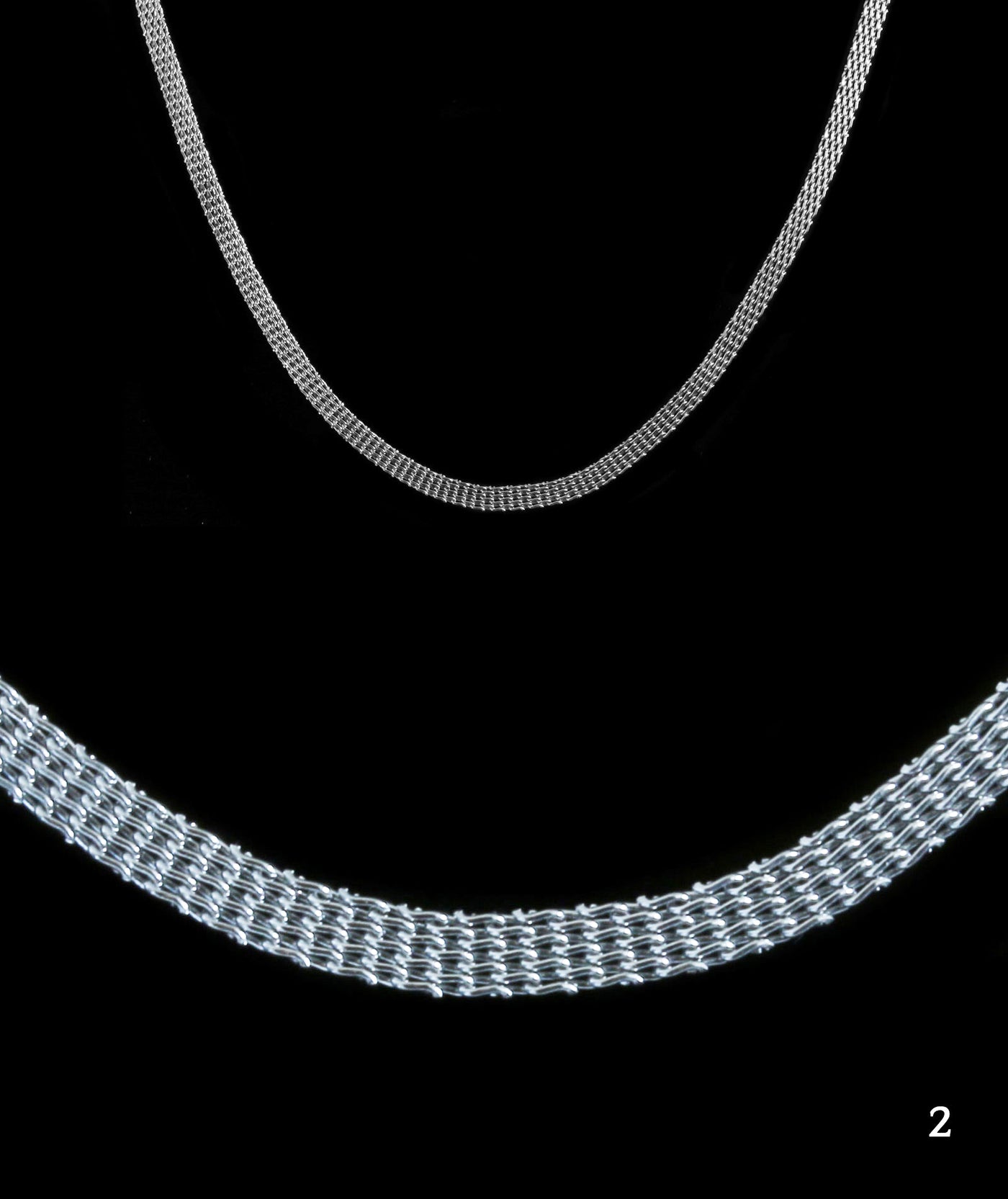 Schlangenkette, mit Verschluss, 50 cm, Edelstahl