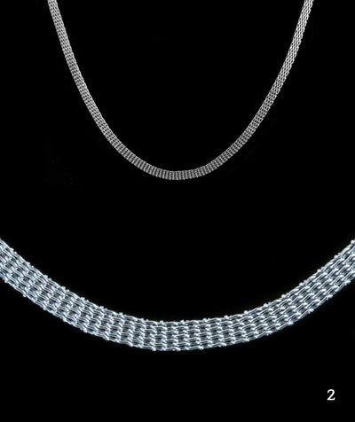 Schlangenkette, mit Verschluss, 50 cm, Edelstahl