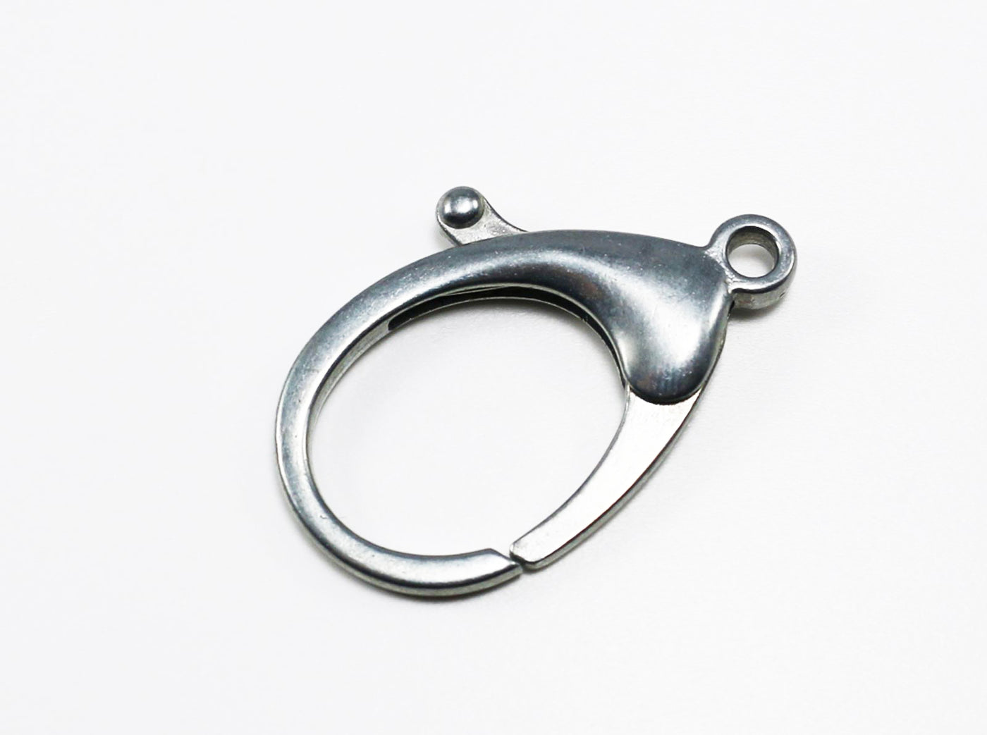 Karabiner Verschluss, 44 mm, altsilberfarben, 2 Stück
