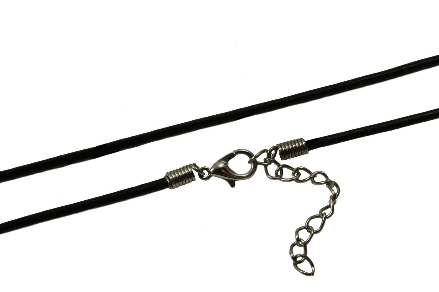 Lederkette, Ø 1,5 mm, 45 cm, Echt Leder, Karabinerverschluss