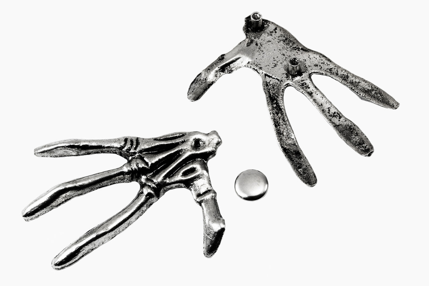 Zierniete Stelett Hand, 49 x 43 mm