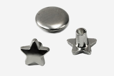 Zierniete Stern, mini, 6 mm
