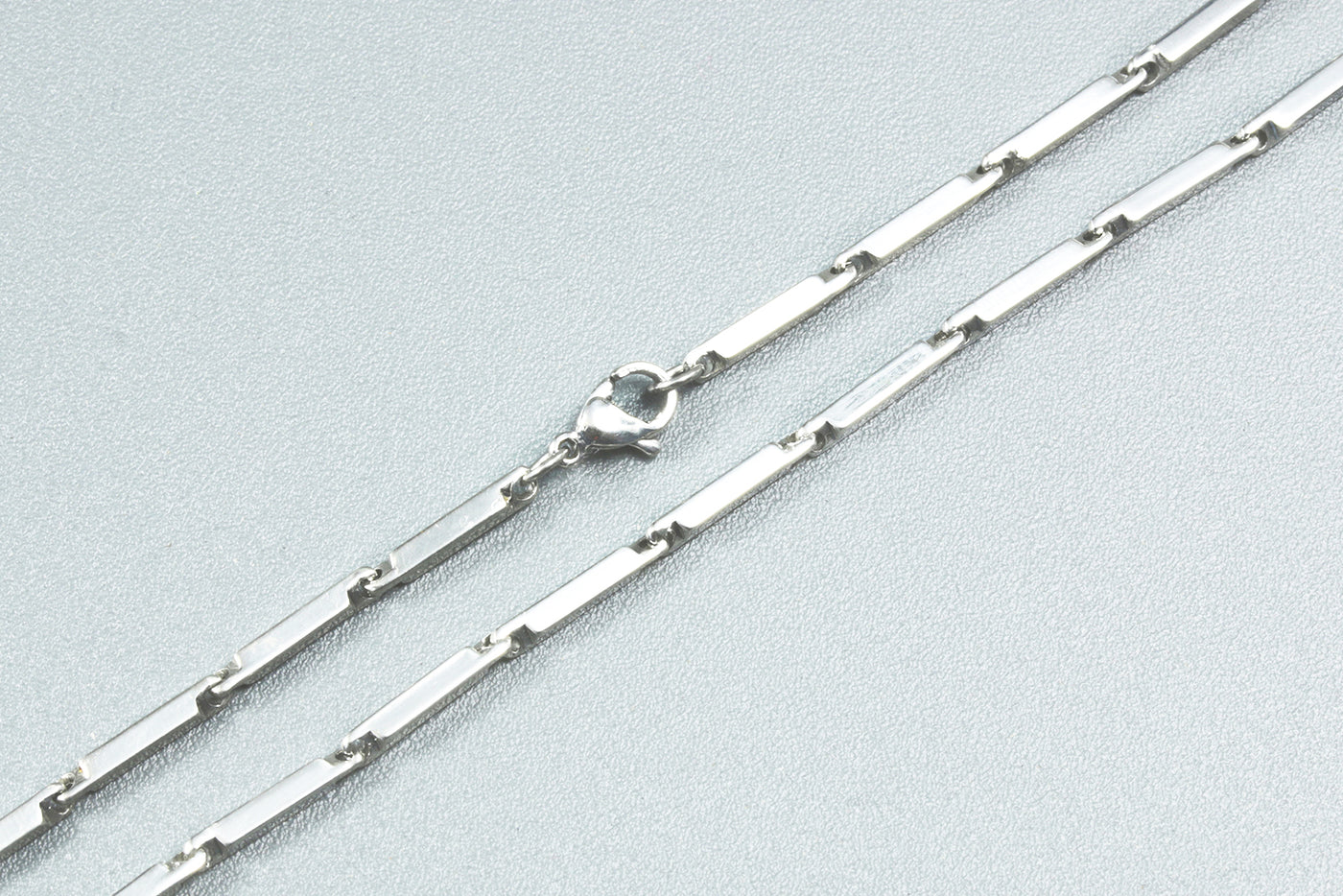Halskette mit Verschluss aus Edelstahl, 60 cm, 5 Stück