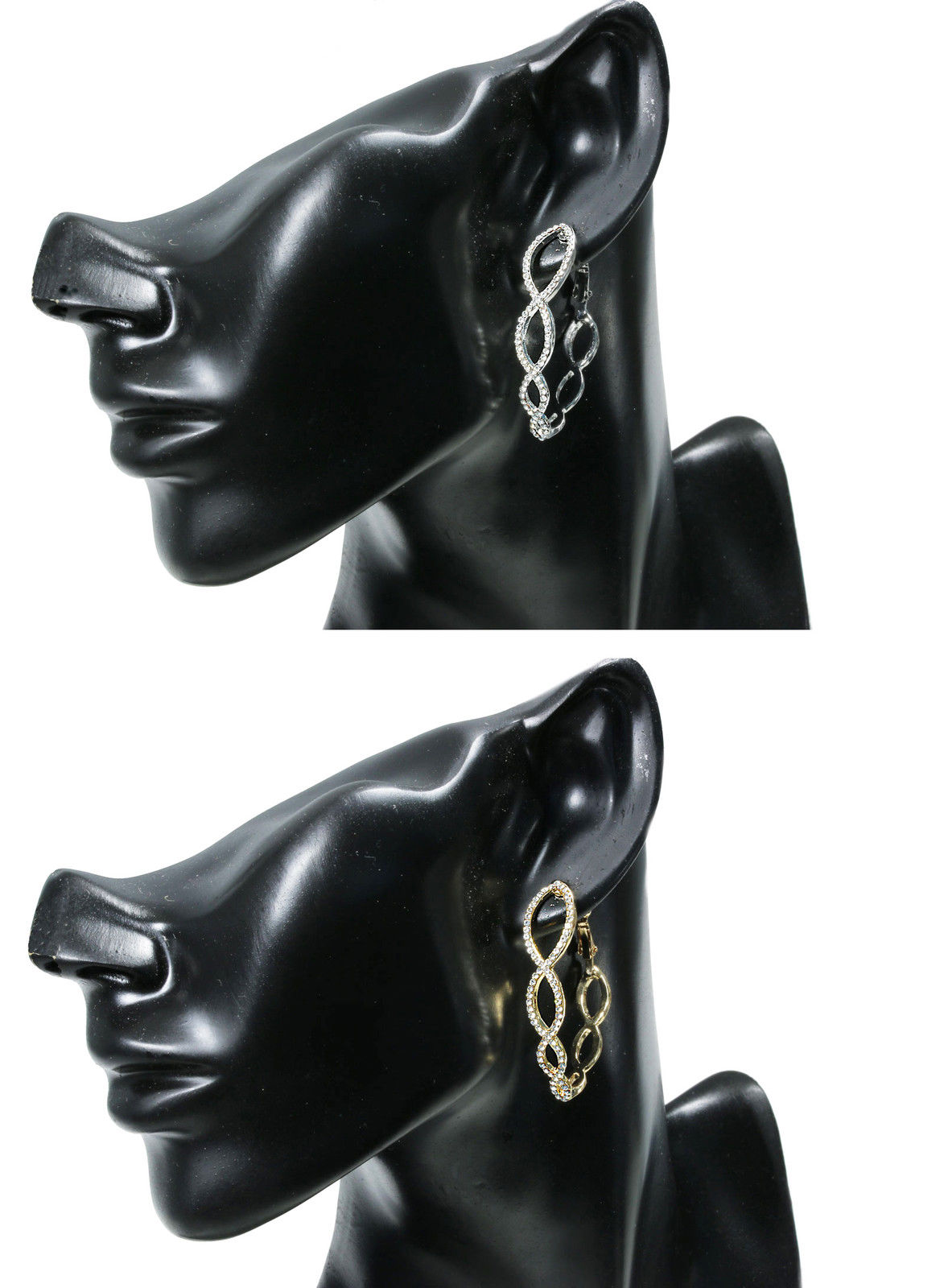 Ohrstecker mit Zirkonia Ohrringe Ohrhänger Ohrschmuck Crystal Creolen, OS-55