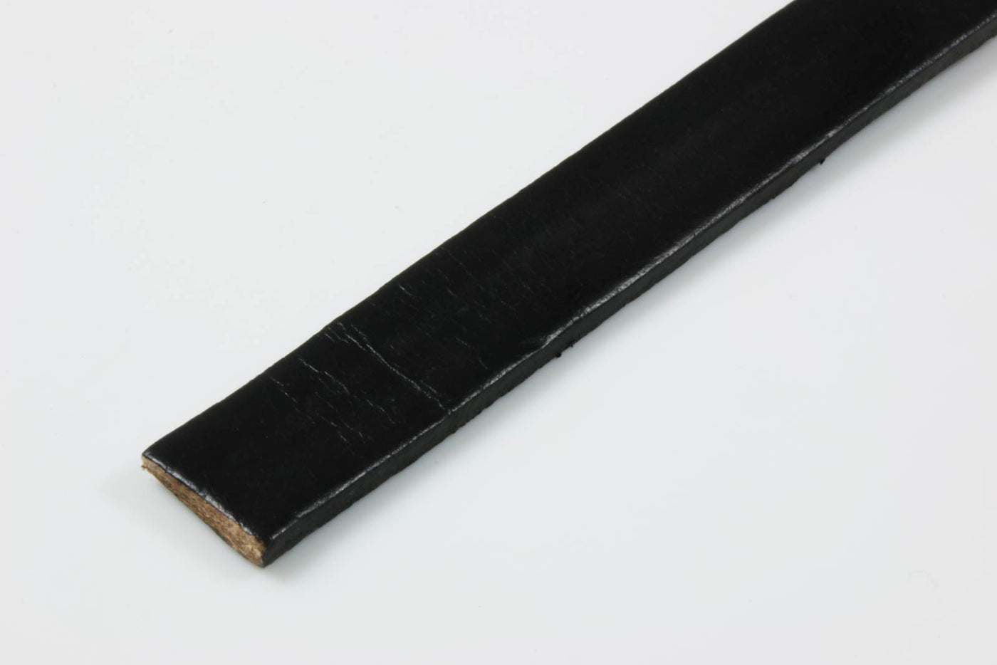Lederband flach, 15 mm, 1 m, Echt Leder