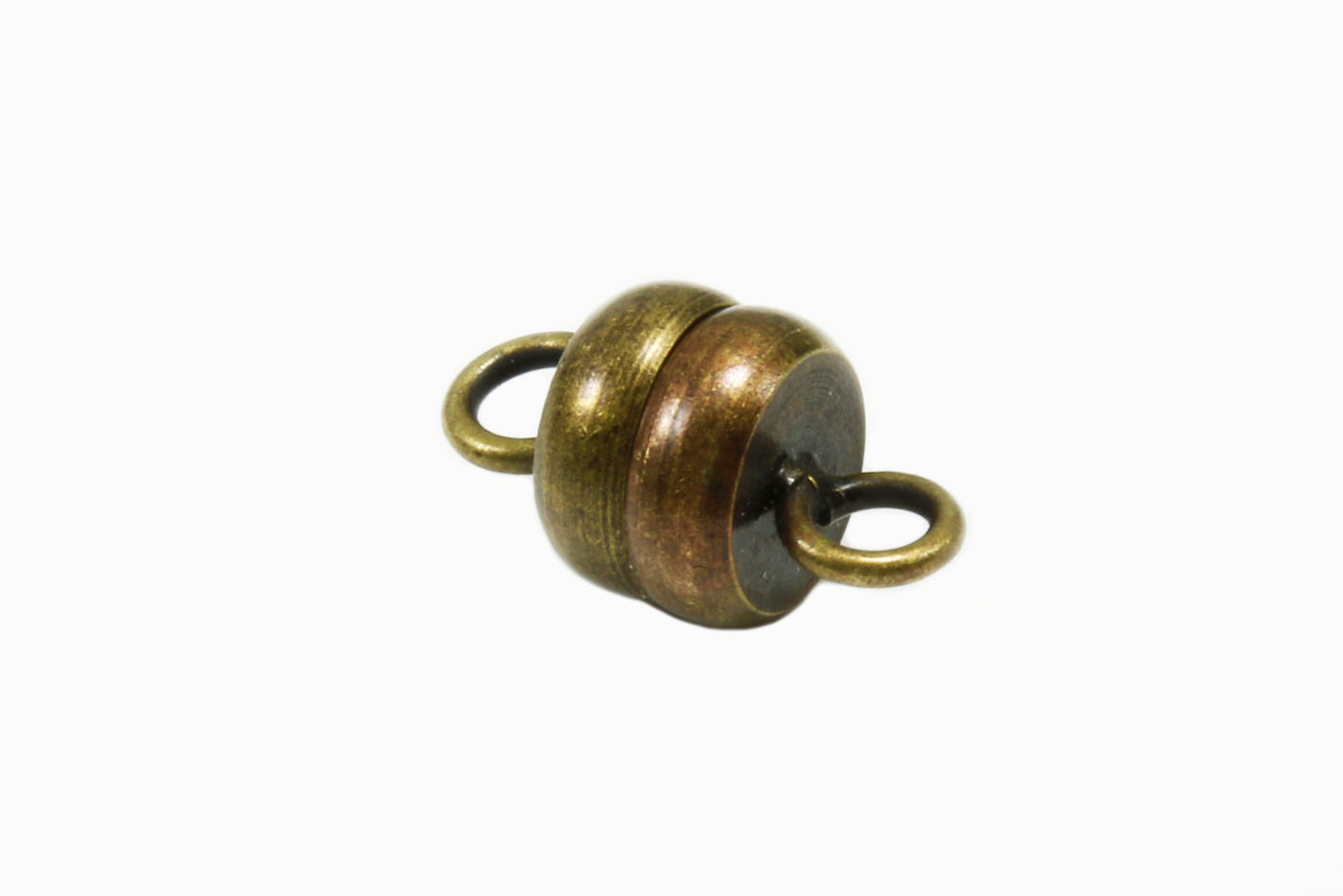 Magnetverschluss mit Ösen, 11 x 6 mm, bronzefarben