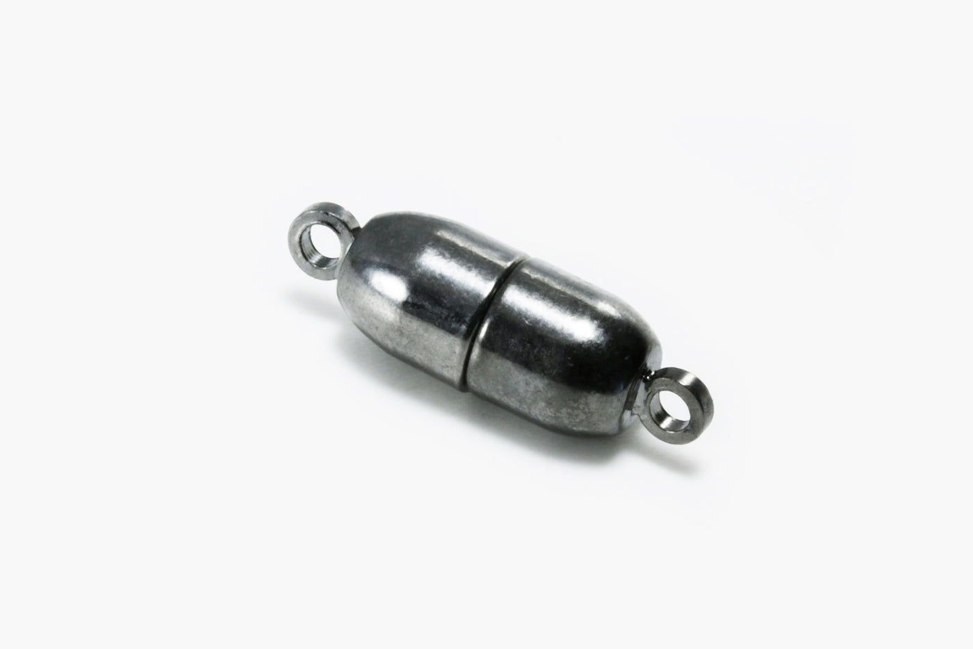 Magnetverschluss mit Ösen, 19 x 6 mm, anthrazit