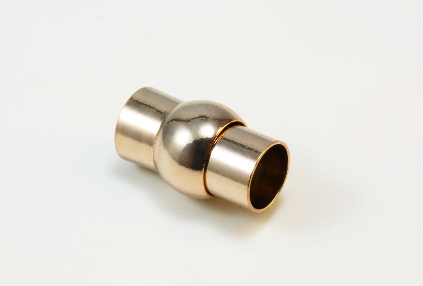 Magnetverschluss zum Einkleben, Innendurchmesser 5,5 mm, roségoldfarben