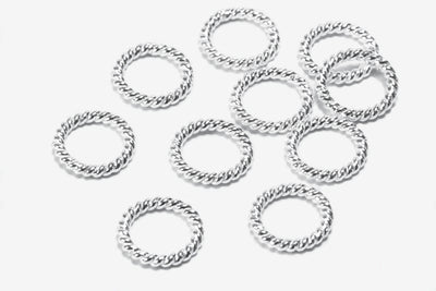Ring Verbinder aus 925 Silber, Ø 10 mm, geschlossen