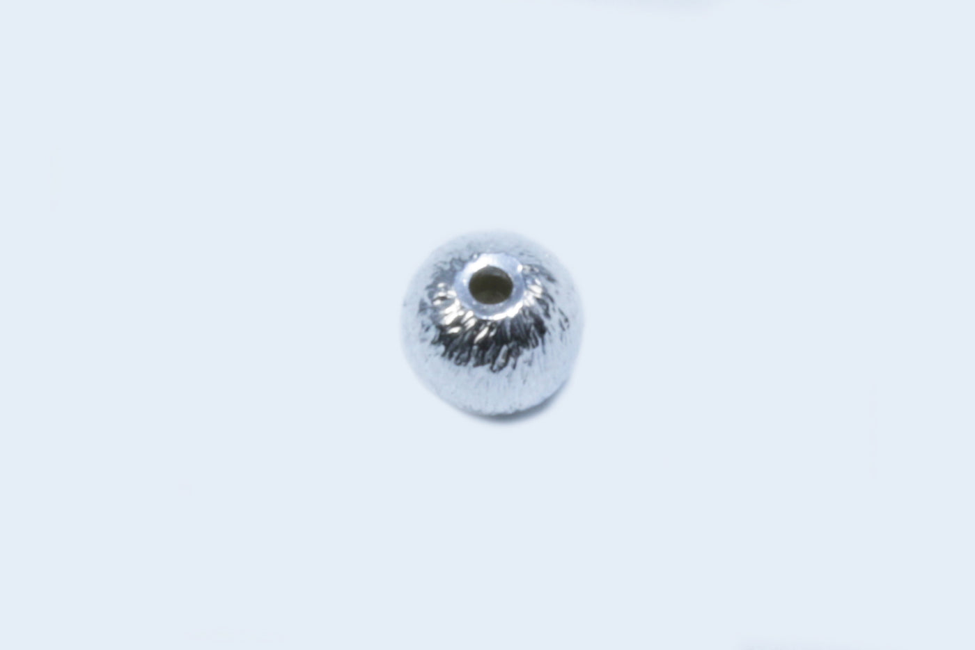 Perlen aus 925 Silber, Ø 6 mm, gebürstet