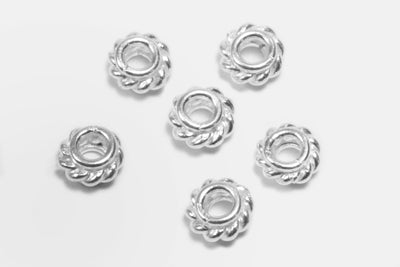 Perlen aus 925 Silber, Ø 5 mm