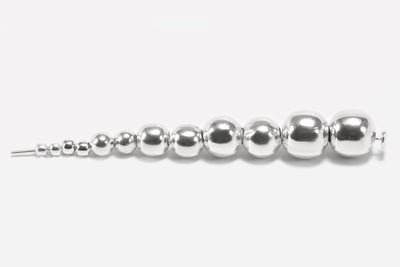 Perlen aus 925 Silber, Ø 2 mm, glatt