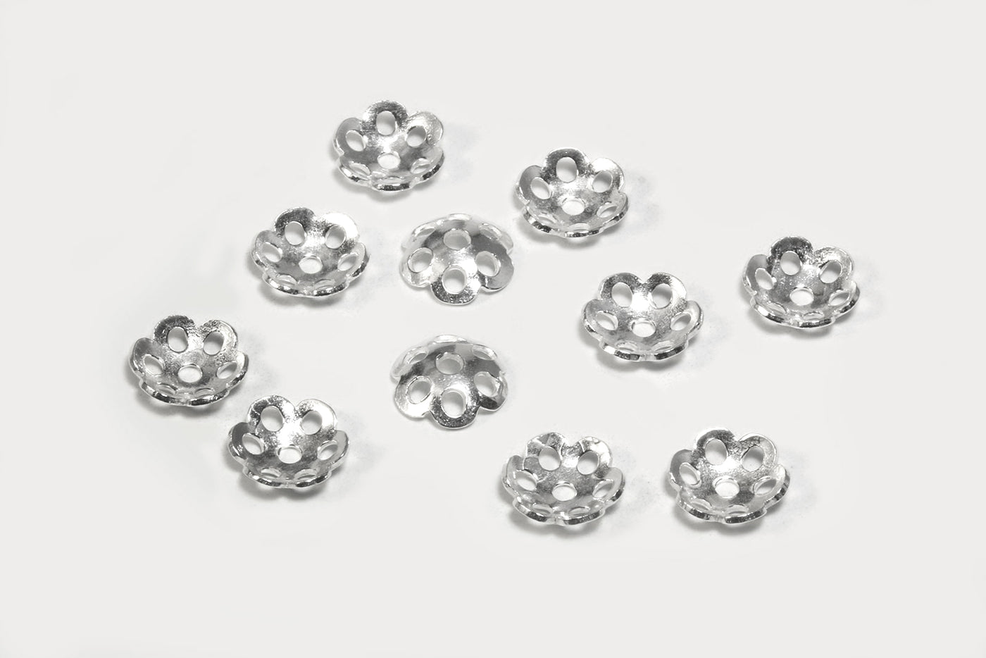Perlenkappen aus 925 SILBER, Ø 7 mm