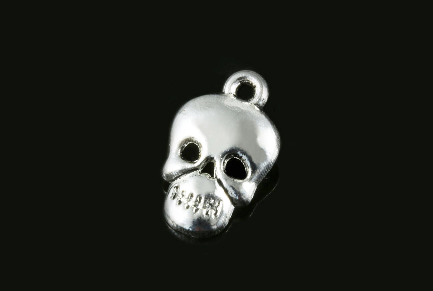 Anhänger Schmuck Schädel, 16,6 x 10,3 mm, 8 Stück