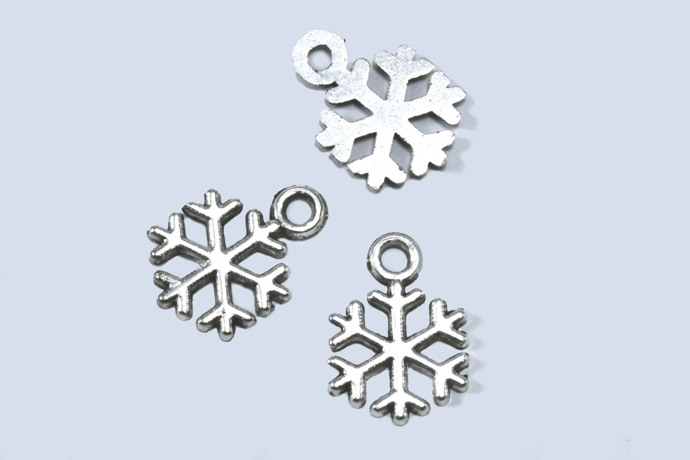 Anhänger Schneeflocke, 15 x 11 mm, 10 Stück