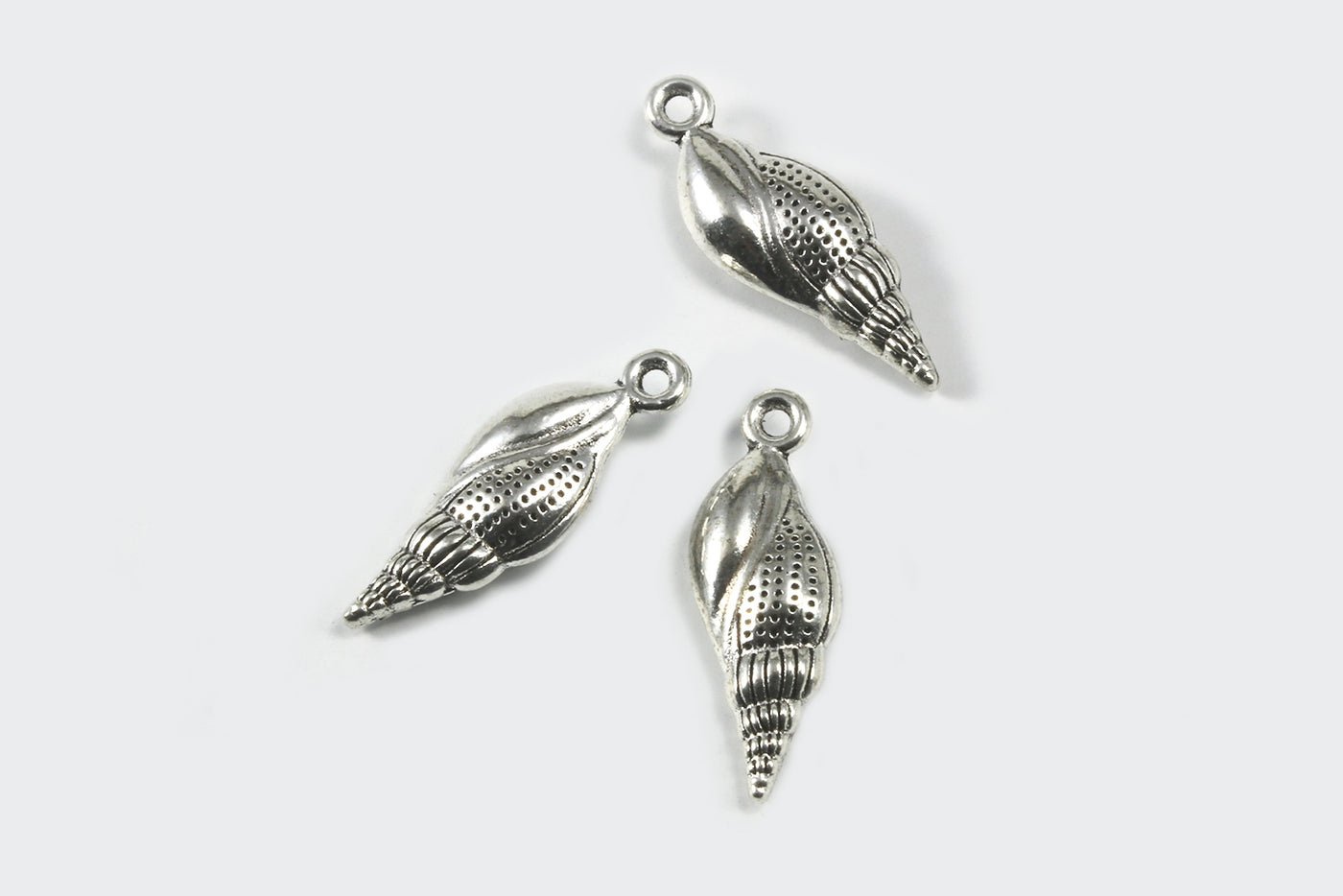 Anhänger Muschel, 24 x 8 mm, 5 Stück
