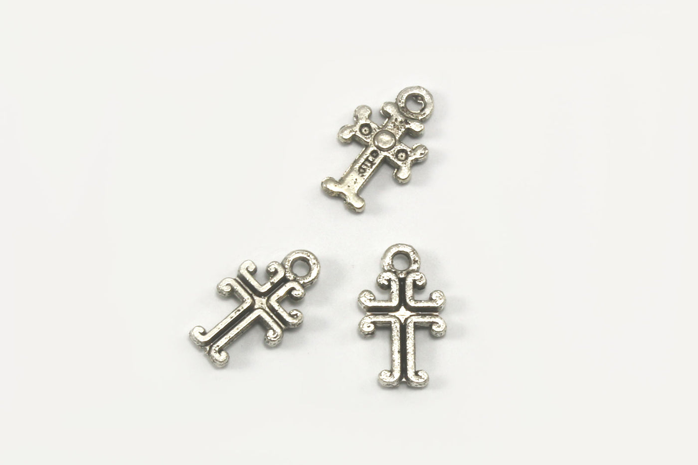 Anhänger Kreuz, 11 x 6 mm, 10 Stück