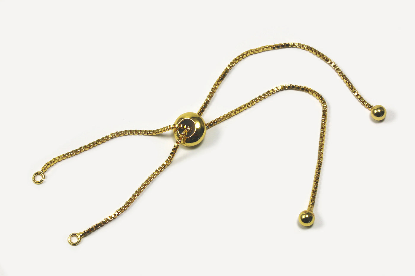 Endstück für Armband mit Schiebe- Verschluss