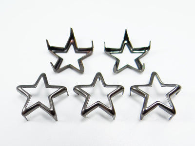 Zierniete Stern, 15 x 15 mm, 20 Stück