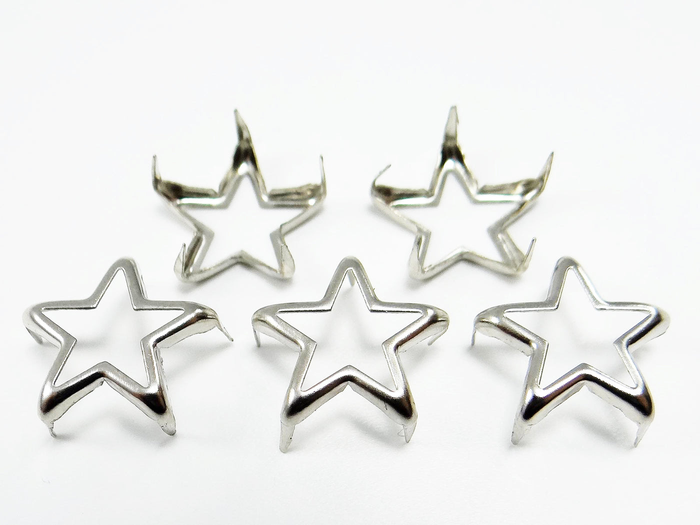 Zierniete Stern, 15 x 15 mm, 20 Stück
