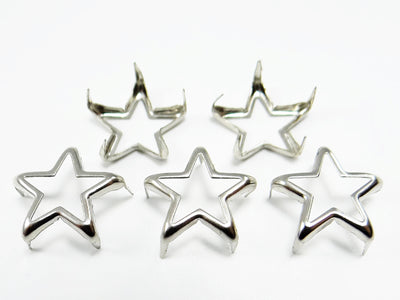 Zierniete Stern, 15 x 15 mm, 20 Stück